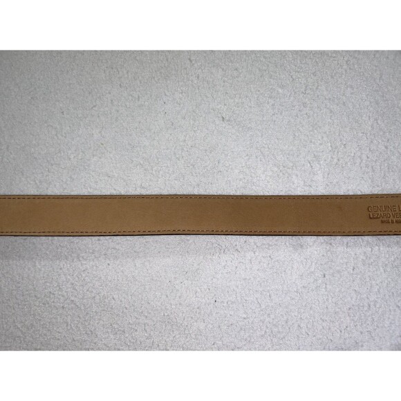 Lopez Taibo 1897 Genuine Lizard Belt Brown 42-105 - Picture 10 of 15